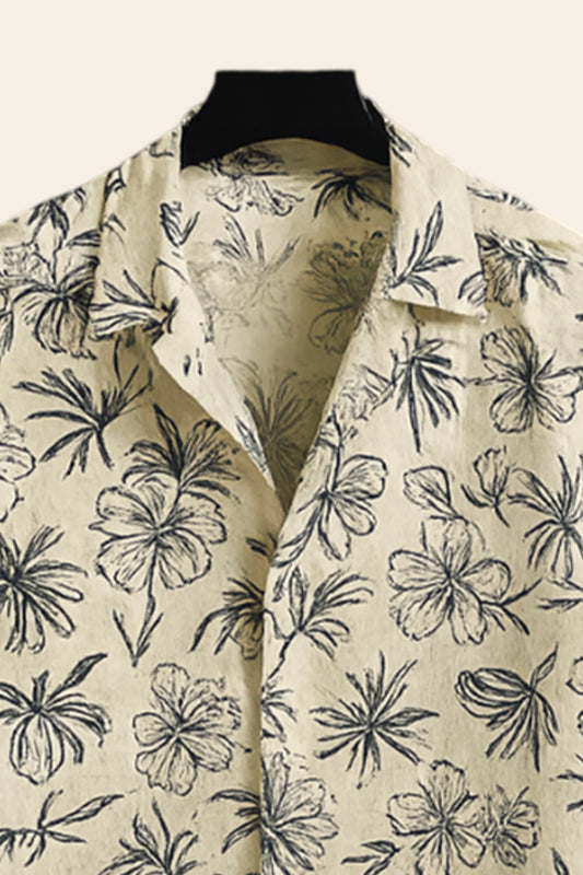 Yellow Mandala Men's Casual Half Sleeve Shirt and Full Pant Set - XPCRDF