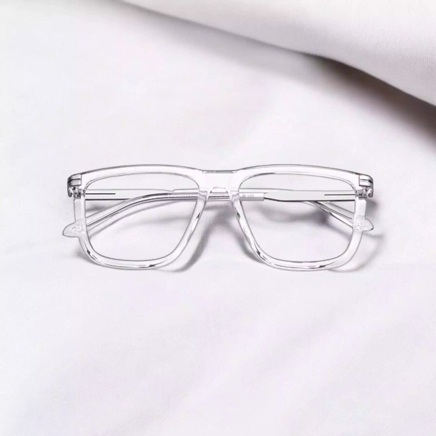 White Frame Transparent Sunglasses for Classy Look