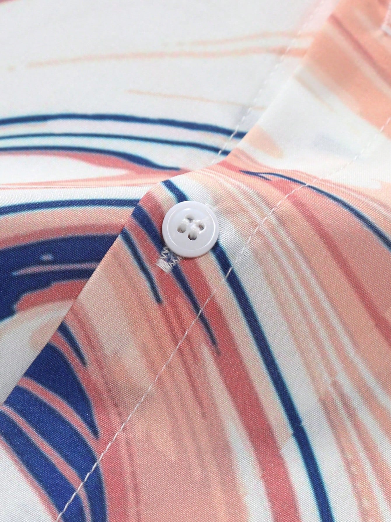 Men's Pink Marble Print Shirt Relaxed Printed Casualwear