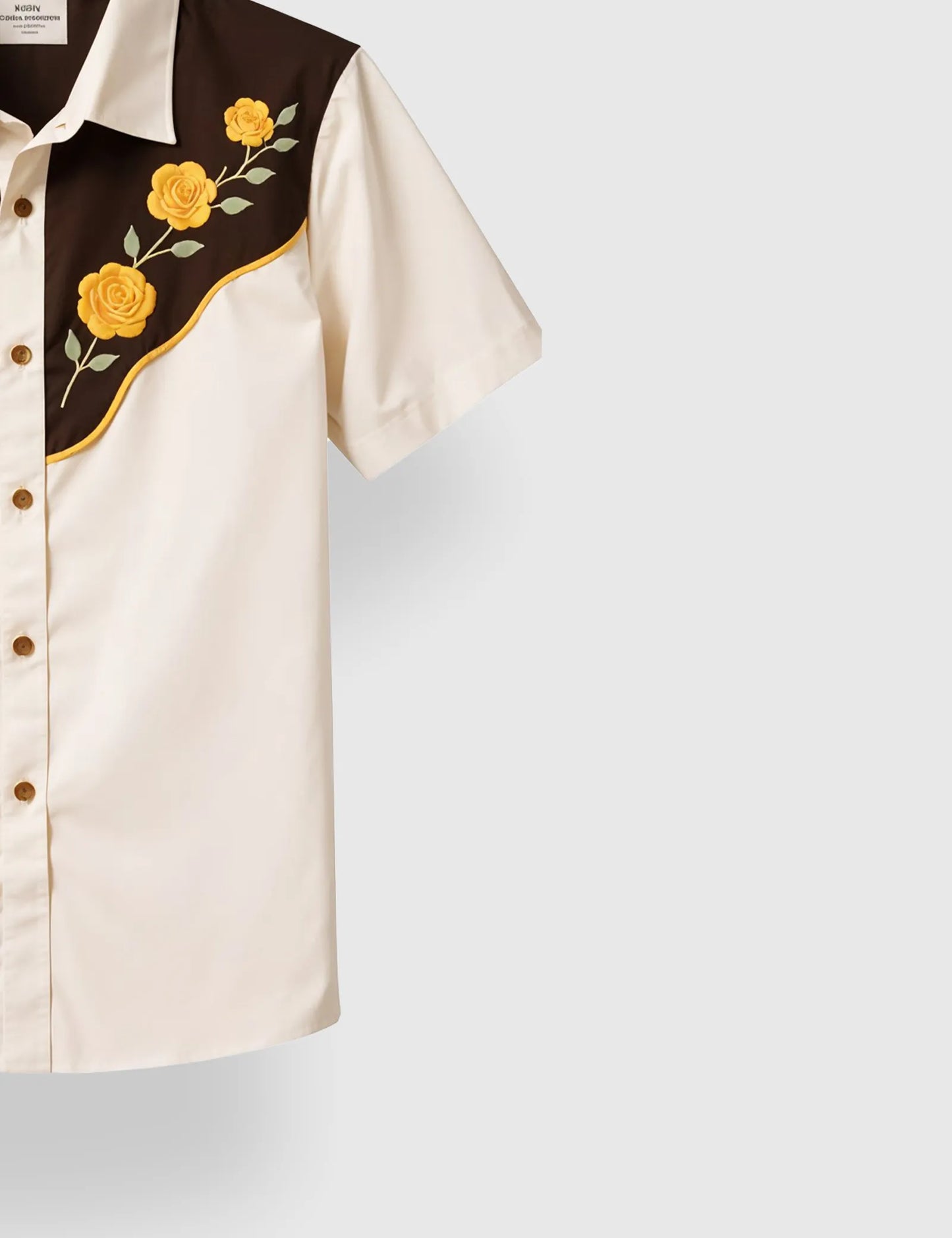 Men's Western Floral Embroidered – Printed Half Sleeve Shirt