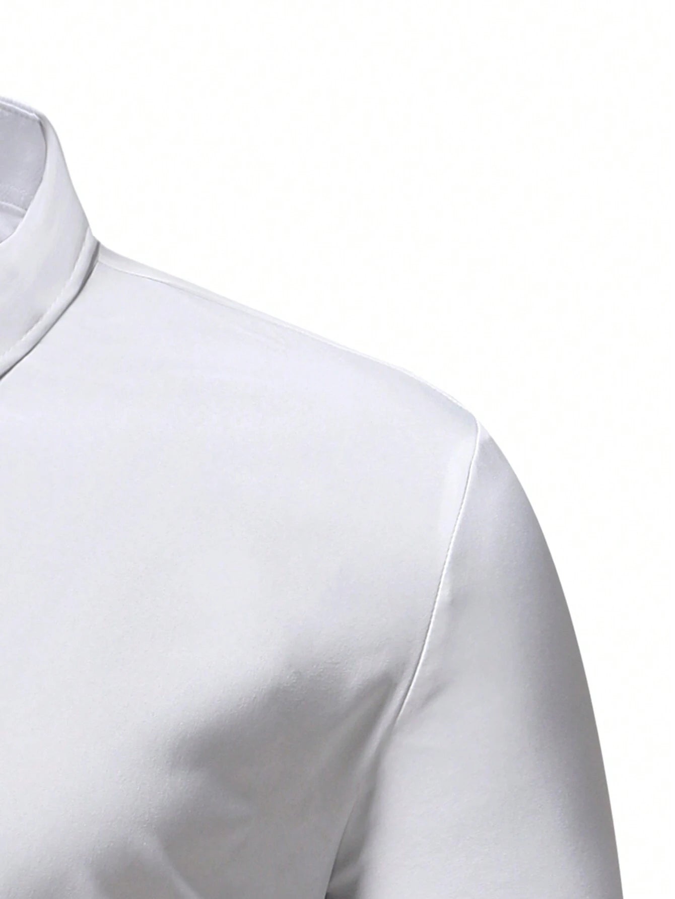 Men's White Slim Fit Short Sleeve Casual Shirt