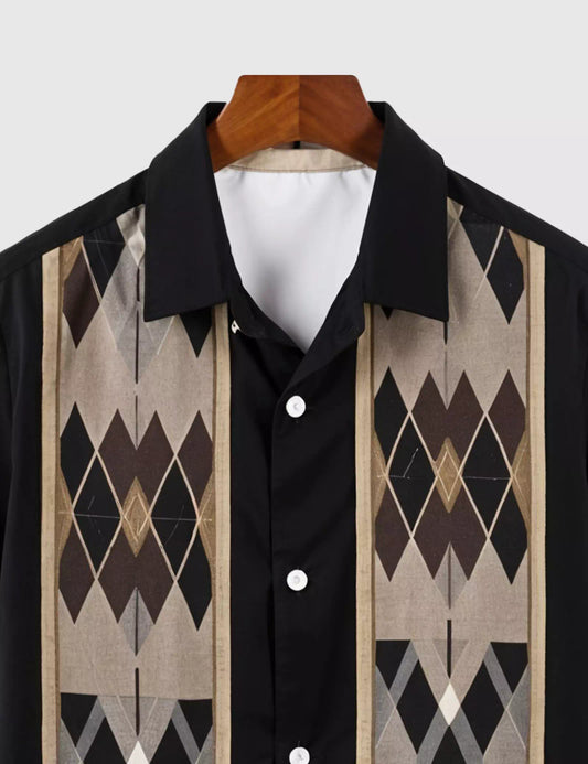 Black Arrow Designer Men's Half Sleeves Printed Shirt Exclusive - XPST