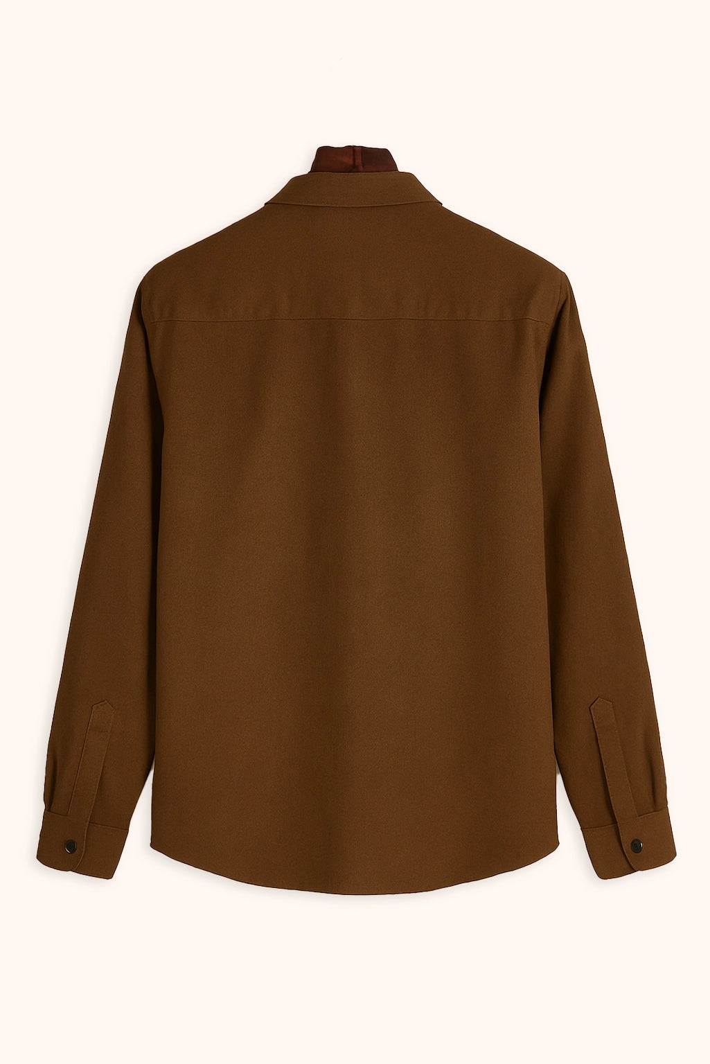 Men's Brown Color Premium Full Sleeve Shirt