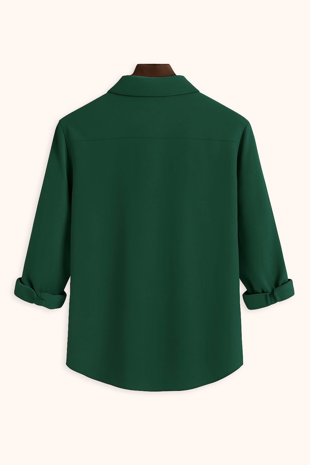 Men's Green Color Premium Full Sleeve Shirt