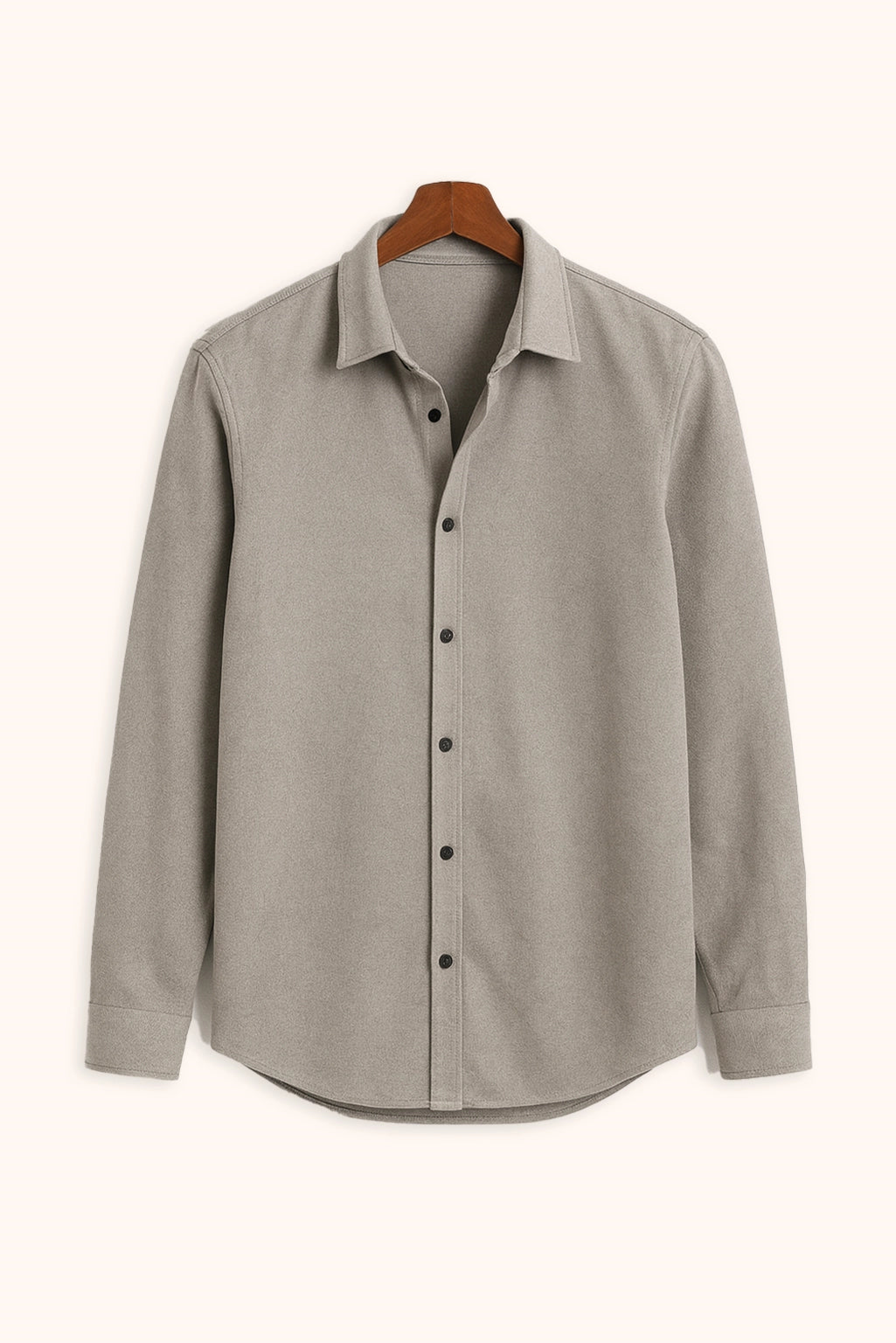 Men's Grey Color Premium Full Sleeve Shirt