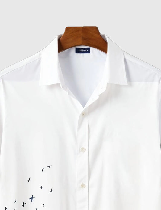 Blue Shade Men's Half Sleeves Printed Shirt Exclusive - XPST