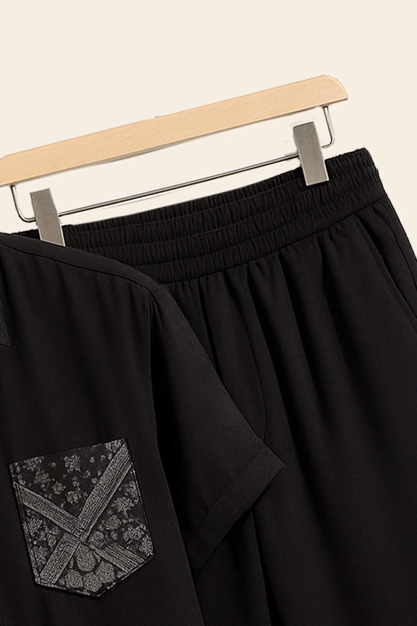 Black Design Men's Casual Half Sleeve Shirt and Full Pant Set - XPCRDF