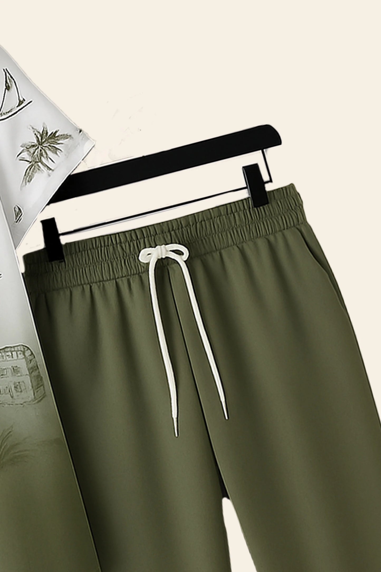 Green Shady Men's Casual Half Sleeve Shirt and Full Pant Set - XPCRDF