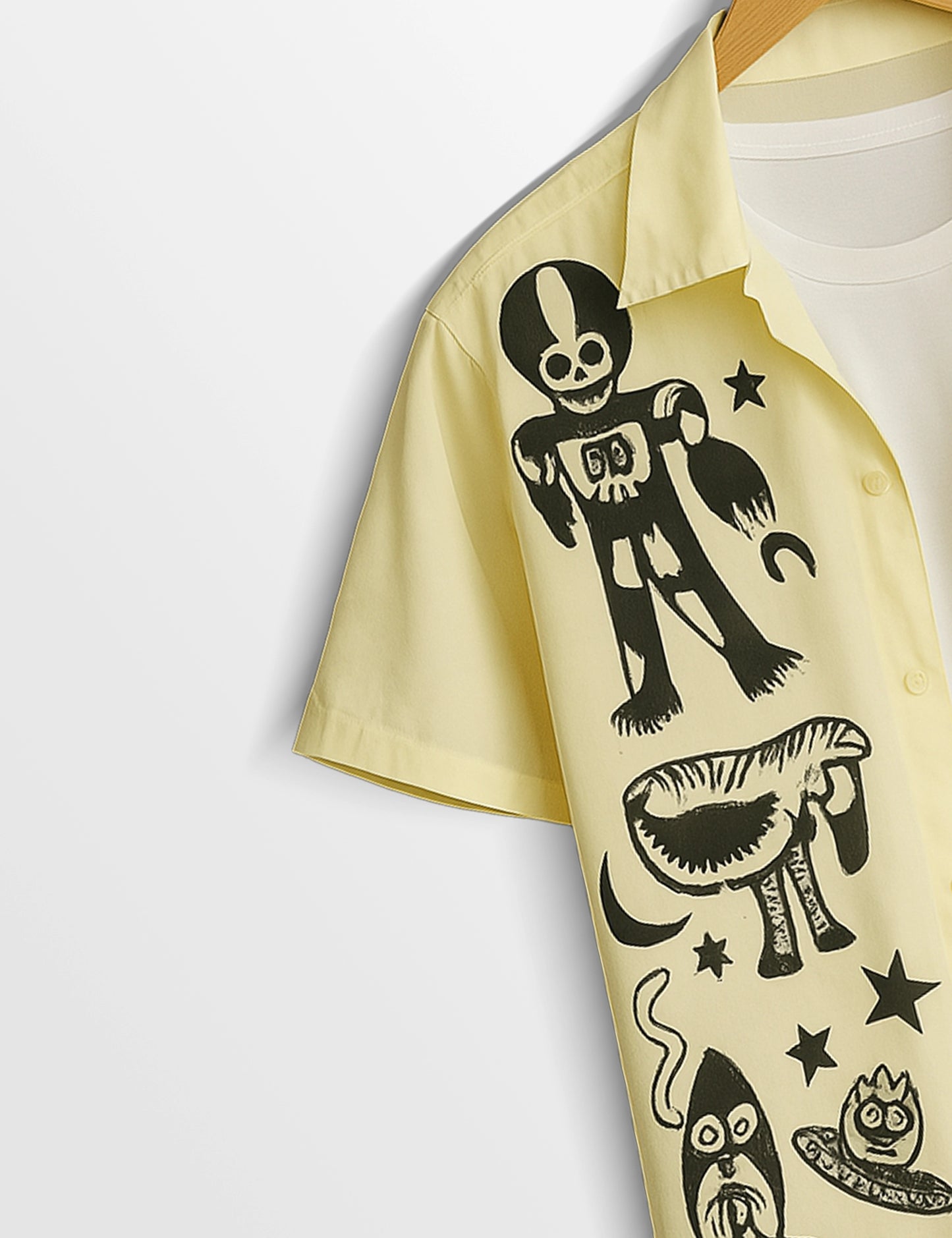 Graffitty Design Everyday Essential Cotton Shirt for Men