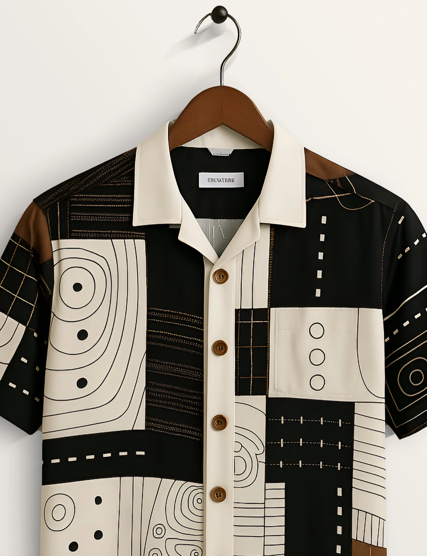 Wooden Mandala All-Day Cotton Classic Shirt for Men