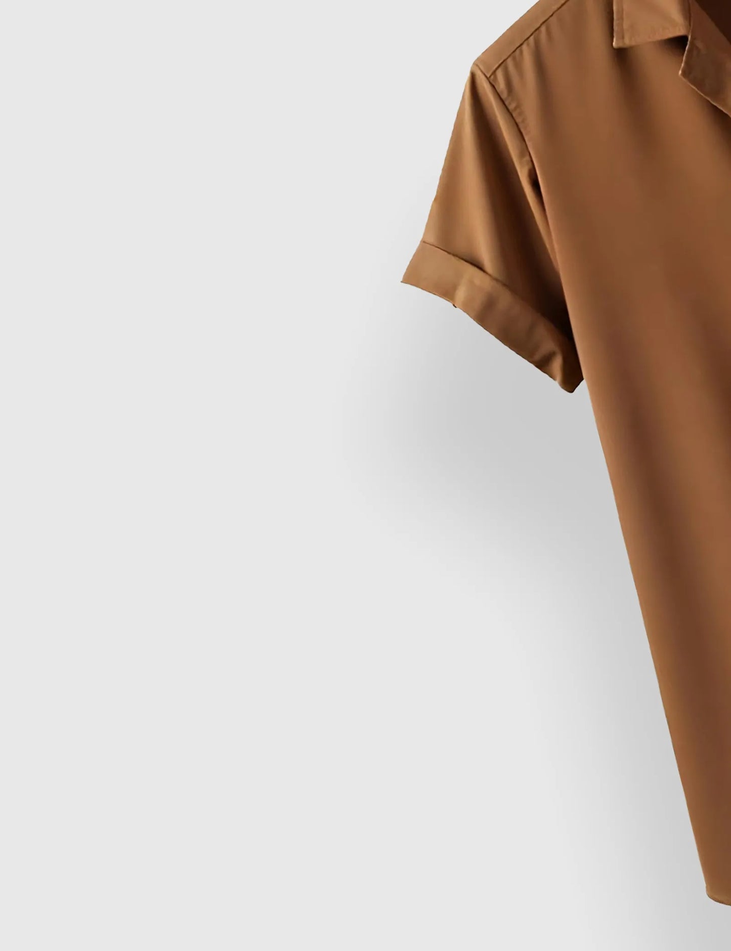 Men's Brown Cartoon Graphic - Printed Half Sleeve Shirt