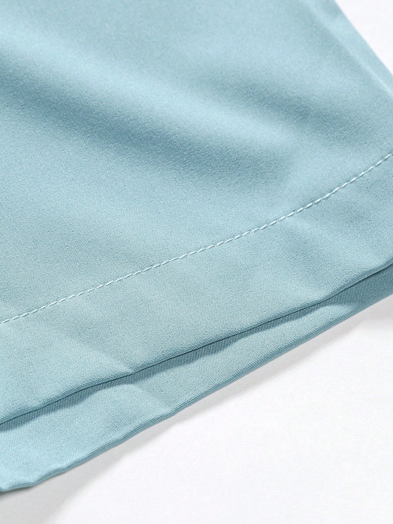 Men's Mint Green Slim Fit Short Sleeve Casual Shirt