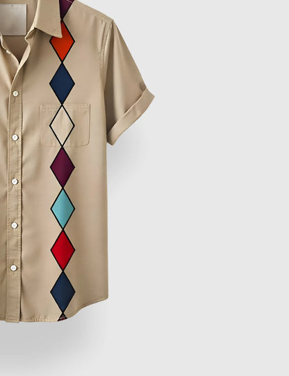 Men's Tribal Dancer Graphic – Printed Half Sleeve Shirt