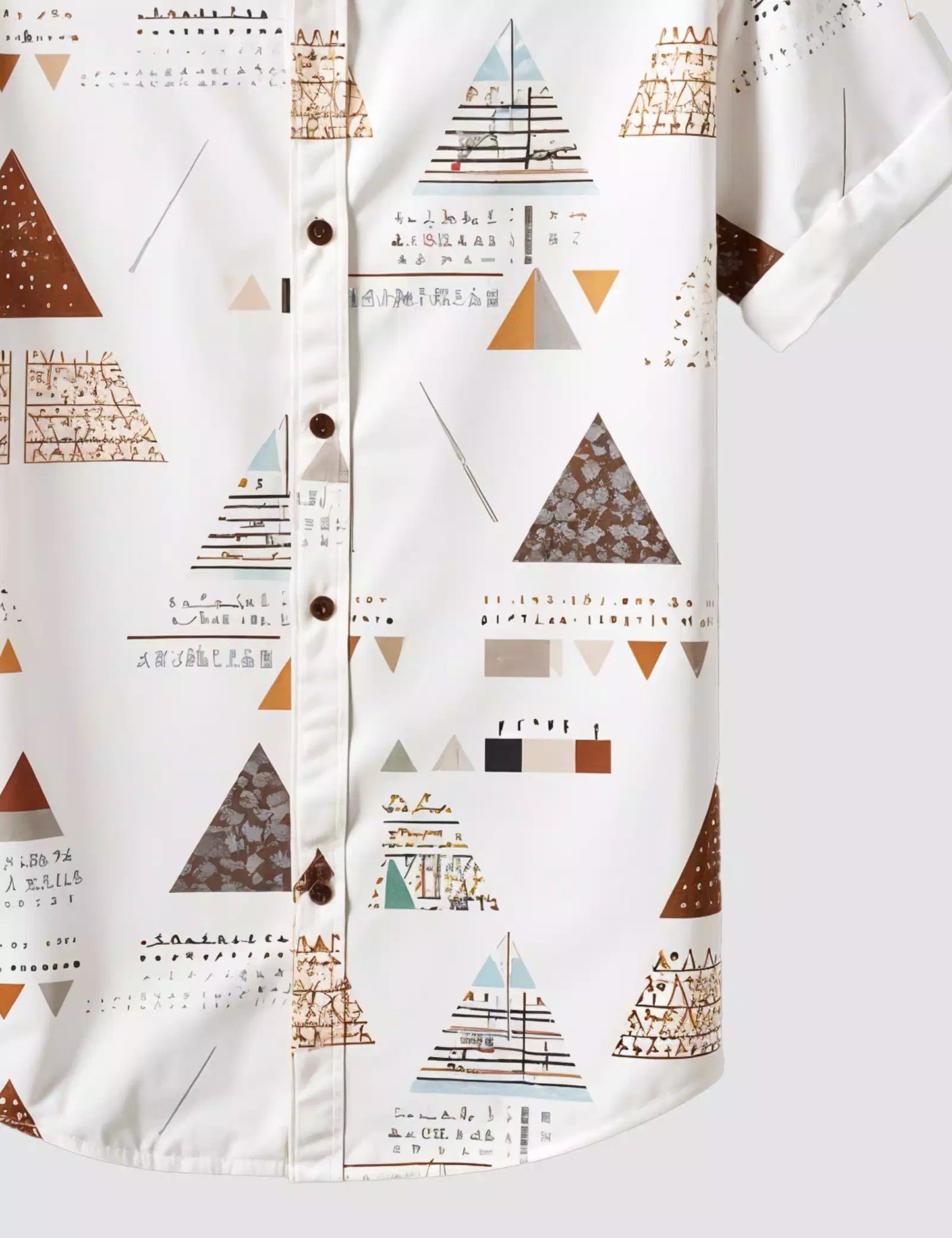 White Pyramid Printed Designer Men's Half Sleeves Printed Shirt Exclusive Super Sale - XPST