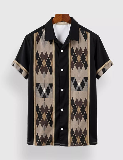 Black Arrow Designer Men's Half Sleeves Printed Shirt Exclusive - XPST