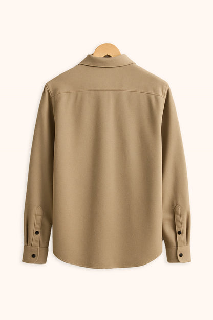 Men's Apricot Color Premium Full Sleeve Shirt