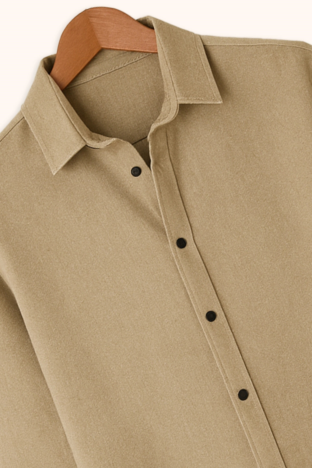 Men's Apricot Color Premium Full Sleeve Shirt