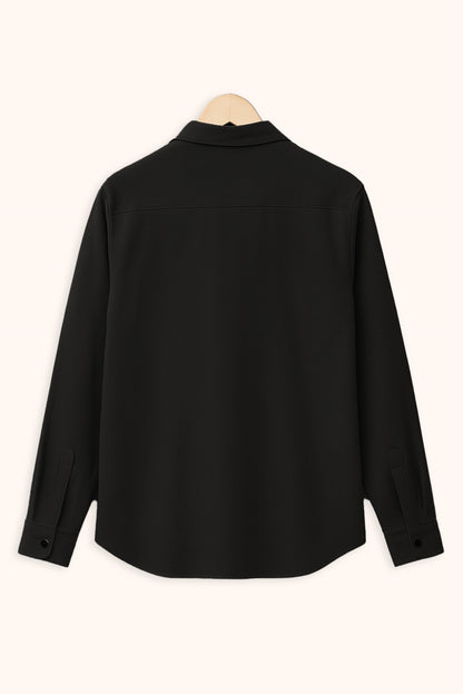 Men's Black Color Premium Full Sleeve Shirt