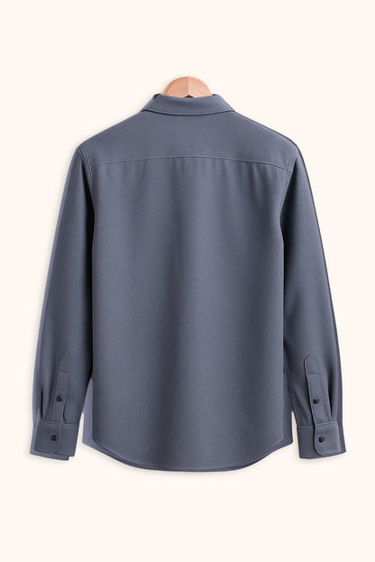 Men's Blue Color Premium Full Sleeve Shirt