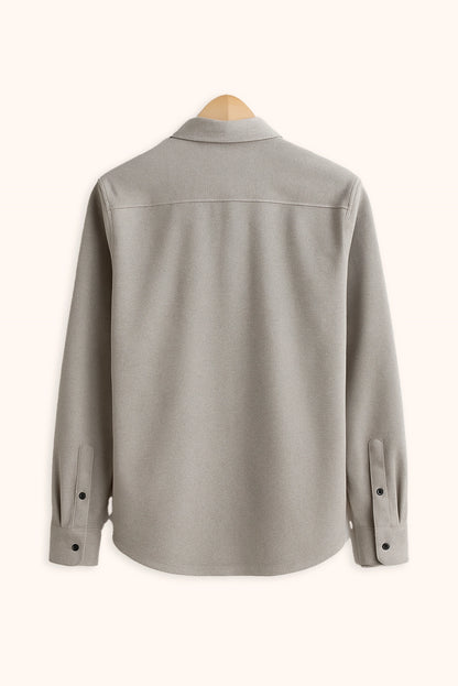Men's Grey Color Premium Full Sleeve Shirt